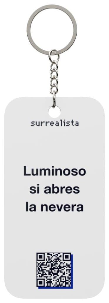 Luminoso si abres la nevera, la cara de la frase